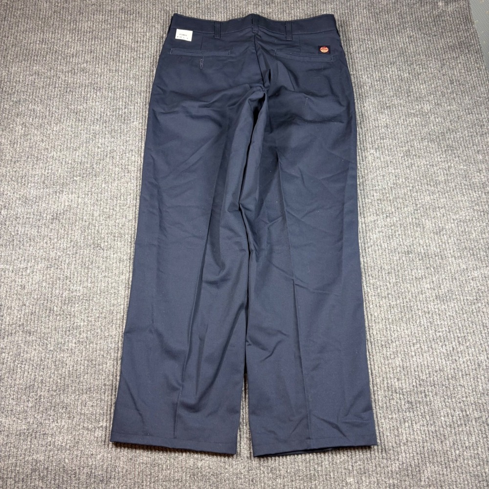Red Kap PT20NV9 Mens Navy Blue Industrial Work Pants Size 32 x 28